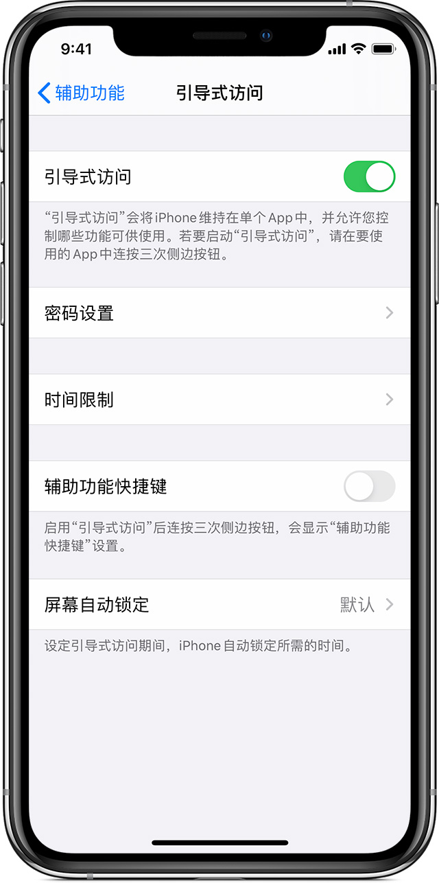 布尔津苹果手机维修分享如何在 iPhone 上退出引导式访问 