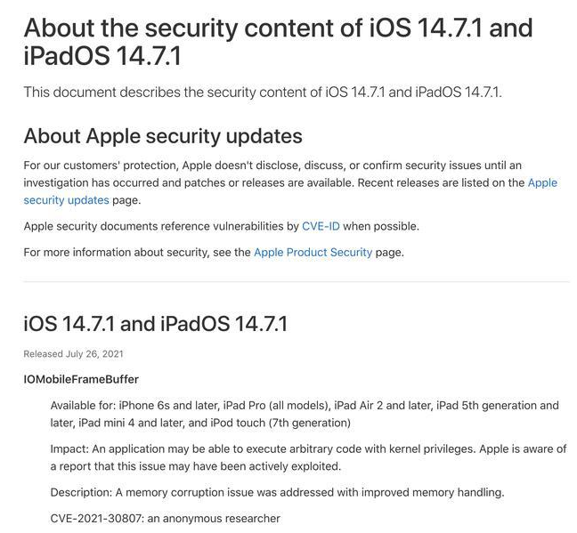 布尔津苹果手机维修分享iOS 14.7.1 正式版更新内容及升级方法 